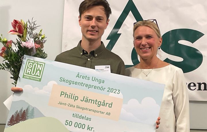 Philip Jämtgård, Jämt-Zäta Skogstransporter AB och Anna Vargö, Gröna arbetsgivare