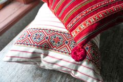 Skansen Recrafted, en serie unika kuddfodral tillverkade av museets överblivna textilier.