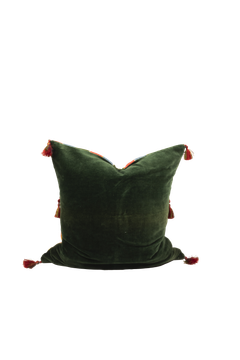 Kuddfodral Skansen Recrafted, tillverkad av spillmaterial på Skansen. Finns endast i ett exemplar.