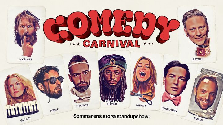 Comedy Carnival kommer till Skansen den 28 augusti.