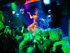 Discot Pumpa med pumpa är en av aktiviteterna under Halloween på Skansen.