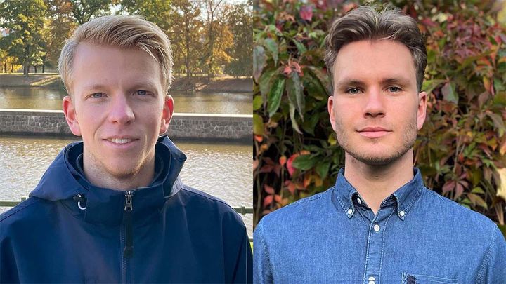 Mottagarna av Wimanska priset 2023 Fredrik Strand och Jonathan Karlsson