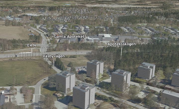 Upplands Väsby kommun vill ha en ny trafikplats på E4 i höjd med Väsbyvägen (se bild), cirka en kilometer norr om trafikplats Glädjen.