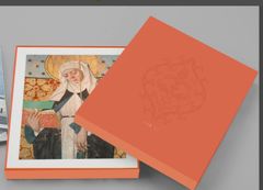 En bild på Strängnäsmissalet i tre volymer, i en dekorativ box.