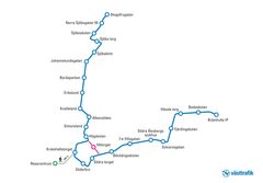 Ny körväg för linje 1.