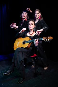 Med flamencons tre pulserande hjärtan – sången, dansen och gitarren – bjuder trion, Tres de Corazons, på en passionerad hyllning till den andalusiska konstformen. Se dem på Folk och Världsmusikgalan på UKK 5 april! Foto: Dragan Popovic