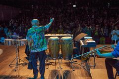 Jazzlegendaren Mulatu Astatke från Etiopien sålde ut UKK:s stora sal i mars 2024. Foto: Anton Renborg