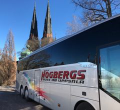 Transportföretaget och researrangören Högbergs Buss grundades 1977 i Uppsala. Foto: Pressbild