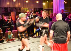 Nu är det dags för kvinnliga thaiboxare att ta plats på UKK, under festivaldagen SHE på Internationella kvinnodagen 8 mars. Bilden är från 2019, när fighters möttes på samma plats. Foto: Magnus Hörberg, UKK
