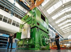 The Innomotics HV Series HS-modyn built at Dynamowerk in Berlin, setting standards when it comes to the availability of compressor drives: due to the unique rotor design it has the highest degree of reliability and minimum maintenance costs./Innomotics.