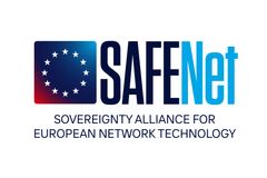 Logo of SAFENet. The Sovereignty Alliance for European Network Technology, published together with the Innovate Europe Foundation and Berlin-based consultancy iconomy. Routers carry 93% of European internet traffic, yet remain outside any EU sovereignty framework. Chinese manufacturers already control 37% of the market. SAFENet unites European manufacturers behind three demands: supply chain transparency, trustworthy public procurement, and a dedicated EU Network Security Toolbox.