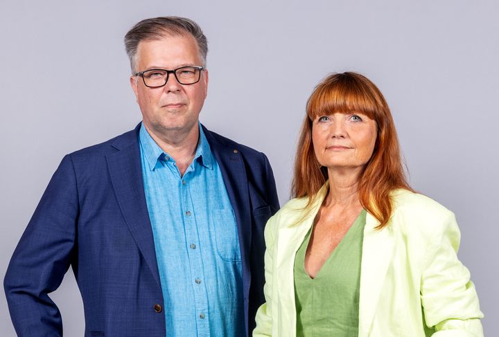 IF Metalls förbundsordförande Marie Nilsson och vice förbundsordförande Tomas With.