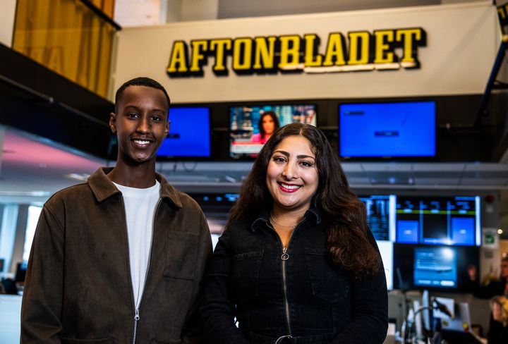 Lina Dawood och Zakaria Hassan går in i juryn för Unga Journalistipriset – Aftonbladets, Mediakompass och Mobile Stories, gemensamma initiativ för att att lyfta fram ungas perspektiv i journalistiken. Foto: Carolina Byrmo / SvD