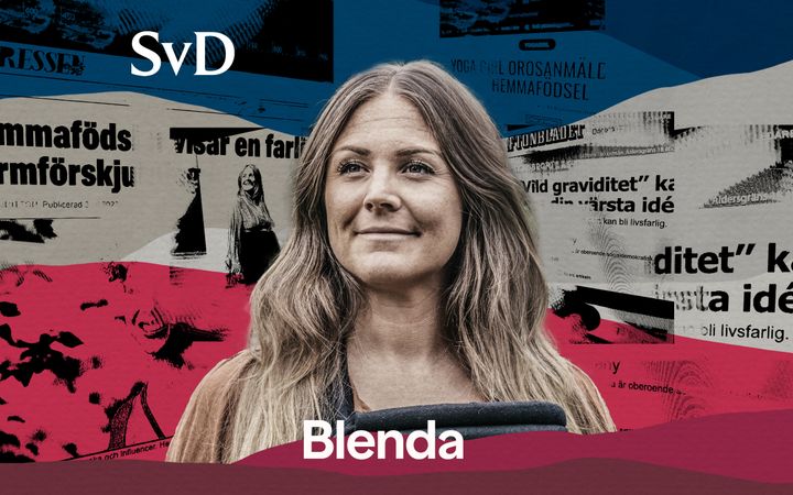 Svenska Dagbladets reporter Julia Wiræus har följt Rachel Bråthén, alias Yoga girl, (bilden) vägen fram till hennes förlossning. I tre delar får lyssnaren ta del av en annan sida av hennes uppmärksammade ”vilda graviditet”. Illustration : Henrik Malmsten/SvD