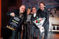Vinnarna av Best storytelling - Dynastin, SvD. Foto: Kilian Munch