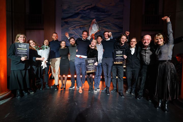 Alla vinnarna av The Power of Journalism Awards 2023 från Svenska Dagbladet och E24. Foto: Kilian Munch