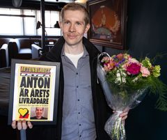 Anton Solöy från Skellefteå är Årets livräddare 2024. Foto: Filip Meneses / Aftonbladet