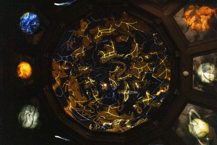 Tyco Brahes stjärnhimmel på Frederiksborgs slott, Nordsjälland. Foto Rebecca Helene Hoffmann