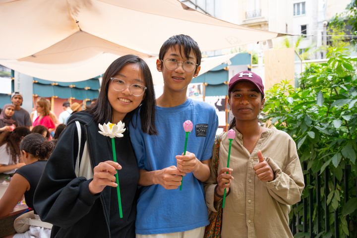 LEGO-blommor gör succé under OS i Paris. Foto: Nathan Besse