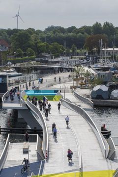 Inderhavnsbron i Köpenhamn är en populär cykelväg. Foto: Troels Heien / Copenhagen Media Center