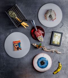 En samling av olika mat-intryck på restaurang Alchemist. Foto: Alchemist