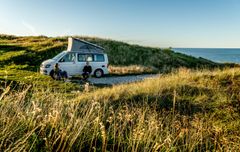 En bra plats för husbilen i Hanstholm, Danmark. Foto: Mette Johnsen
