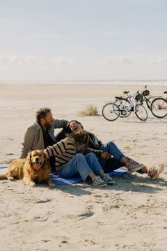 En vilopaus från cyklingen på Saltum Strand © Daniel-Lundsgaard
