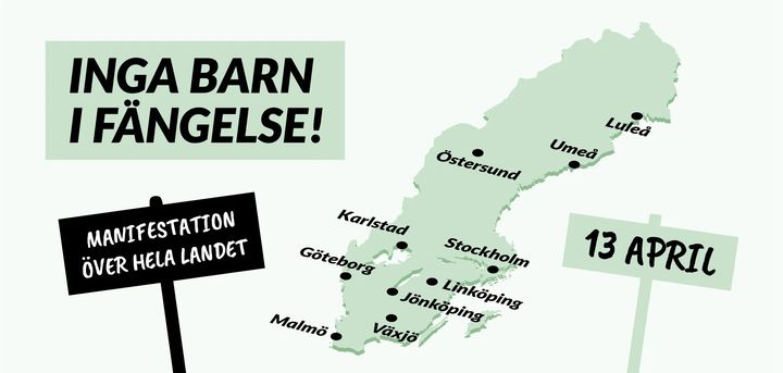 I Växjö står Rädda Barnen, Svenska kyrkan, Akademikerförbundet SSR, Kronoberg Solidaritet och Amnesty Växjö bakom manifestationen.