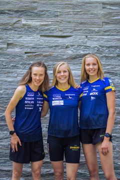 Tove Alexandersson, Sara Hagström och Hanna Lundberg. Fotograf: Elin Månsson