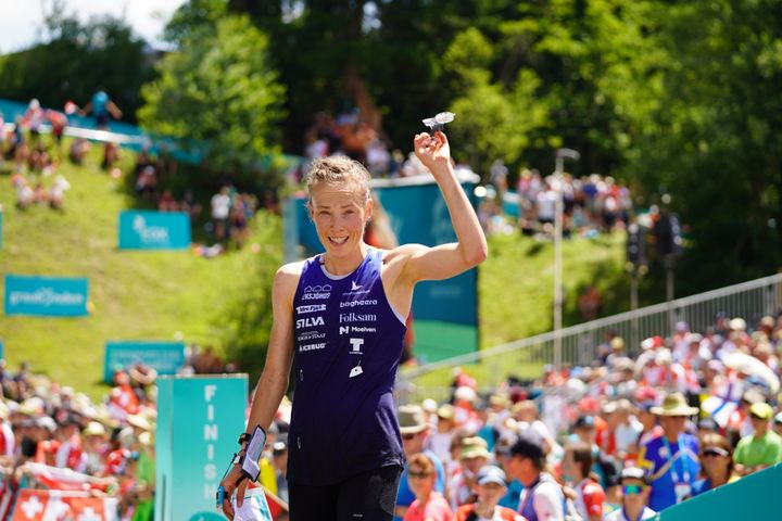 Tove Alexandersson VM-guld i medeldistans. fotograf: Fredrik Tanfara
