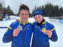 Jonatan Ståhl och Ella Turesson är två av åkarna i skidorienteringslandslagets trupp kommande vinter.