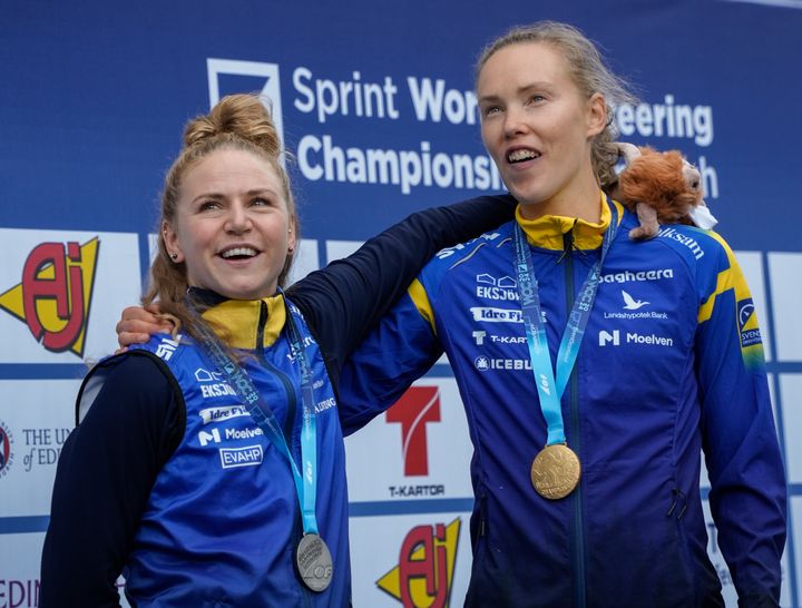 Karolin Ohlsson och Tove Alexandersson, nybakade VM-medaljörer