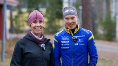 Magdalena Forsberg och Tove Alexandersson i Borlänge 9 november