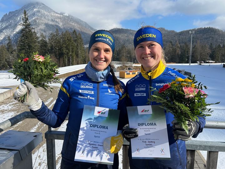 Magdalena Olsson och Frida Sandberg sken ikapp med solen efter andra och tredje plats på världscupsprinten i Ruhpolding.