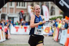 Alva Sonesson spurtar mot fjärde plats.