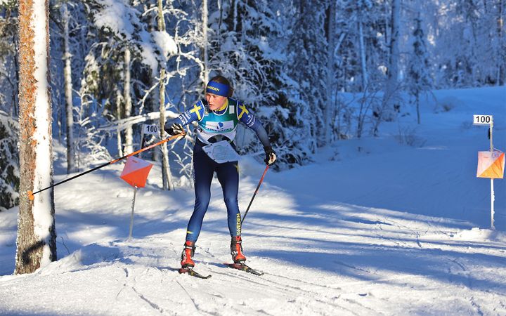 Frida Sandberg slutade tvåa på världscupens medeldistans masstart i Luleå.