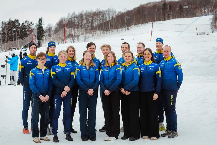Den svenska truppen på plats i Japan