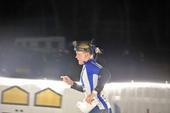 Malin Agervig Kristiansson spurtar mot seger i D21.