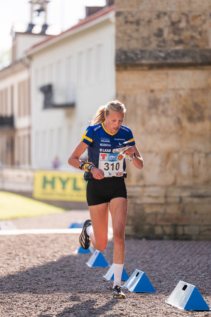 Hanna Lundberg, en av de svenska VM-hoppen