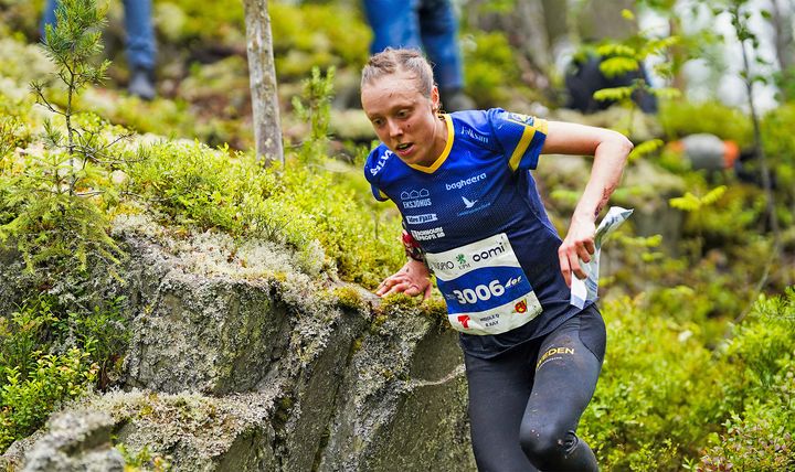 Sanna Fasth är bäste svenska löpare som fyra i världscupen inför omgång tre i Tjeckien.Bilden är från kvalet på VM i Finland i fjol.