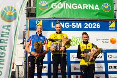 Topptrion i damklassen. Från vänster: Hanna Lundberg, Tove Alexandersson och Marie Olaussen.