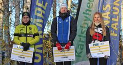 Topp tre i D21. Från vänster: Marie Olaussen, Sanna Fasth och Frida Vikström.