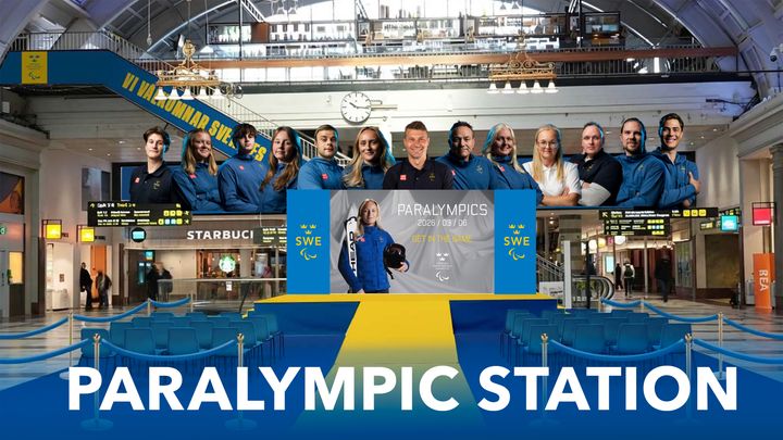Följ de svenska paralympiernas framgångar på storbildsskärm från Centralstationen.