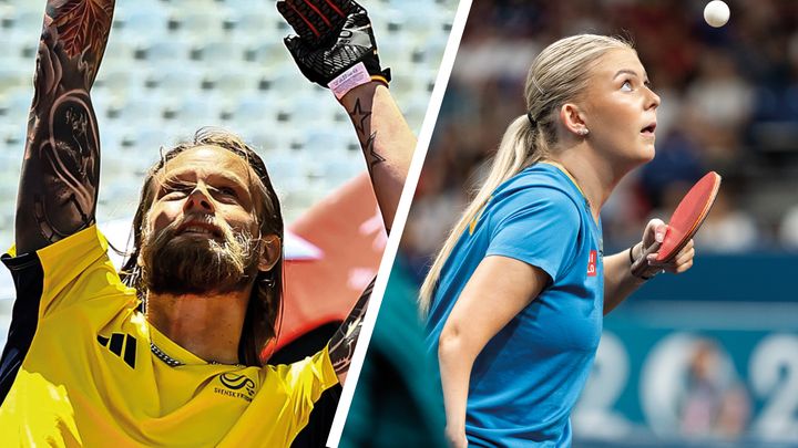 Hans Löfdahl (Obstacle Course Racing ) och Anja Händén (bordtennis).