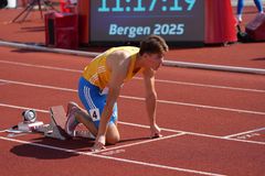 David Thid på U23-EM i Bergen 2025.