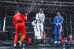 Prispall Race 2, fr.v: Gustav Krogh, Daniel Ros, Emil Persson.