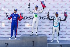 Pallen race 2. Fr.v: Emil Persson, Dennis Hauger, Daniel Ros.