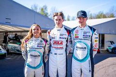 Fr.v: Isabell Rustad, Theo Jernberg, Wilimer Wallenstam.