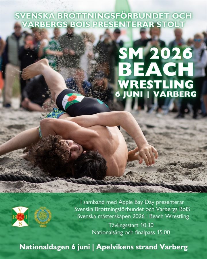 Inbjudan till Beach Wrestling SM 2026