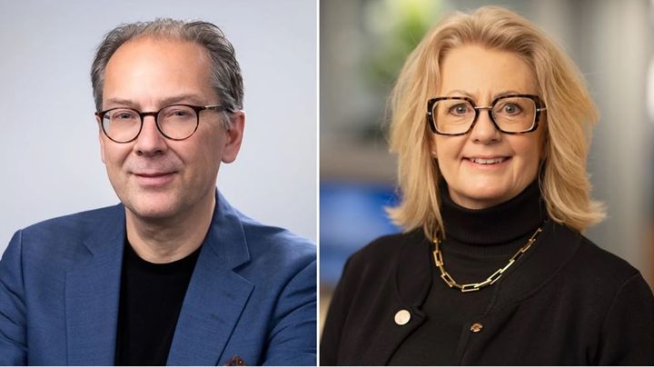 Anders Holmestig, vd Fastighetsägarna Sverige, och Cathrine Holgersson, vd Sveriges Allmännytta.